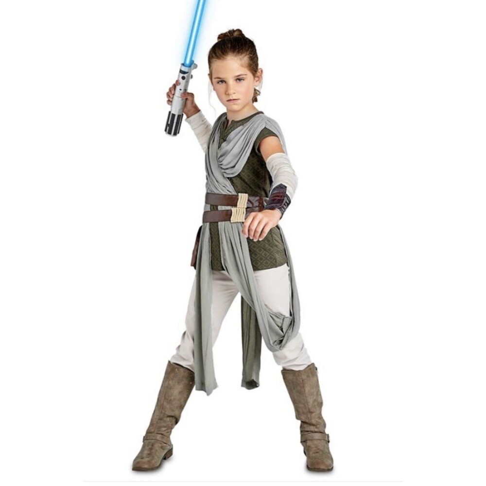 Disney Store STAR WARS REY COSTUME Girls Size 9/10 BRAND NEW